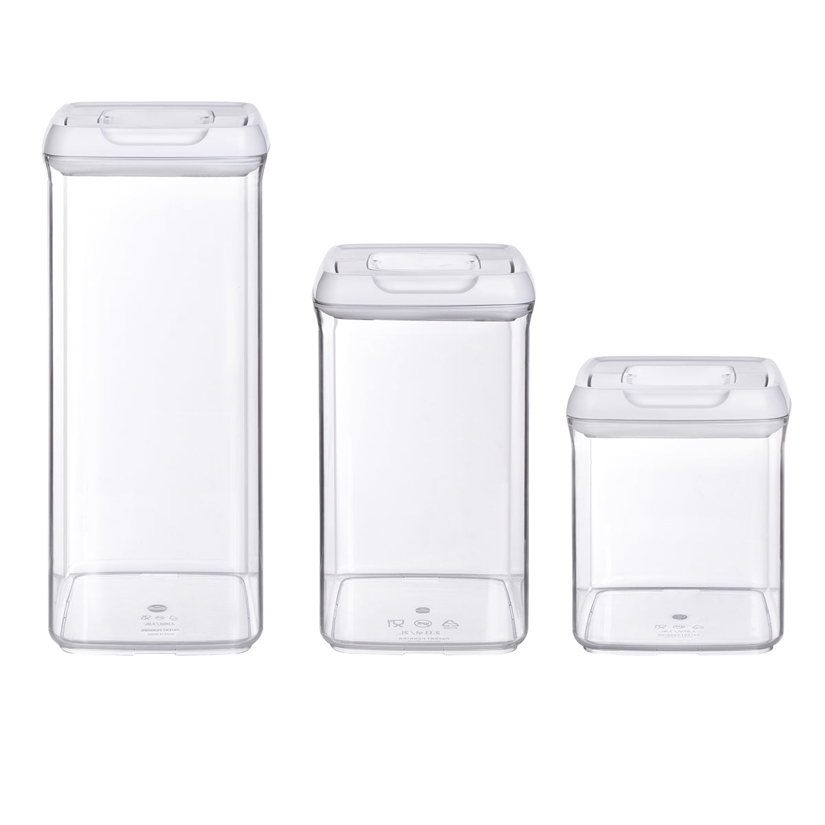 Contenedores Herméticos de Almacenamiento Gourmet Set 3pz.