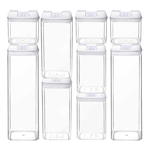 AIRTIGHT CONTAINERS - 9 PIECES.