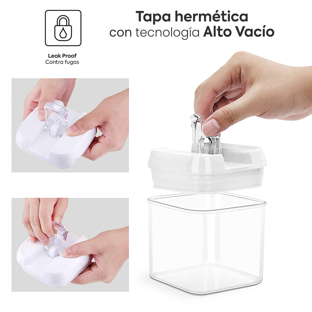 AIRTIGHT CONTAINERS - 9 PIECES.