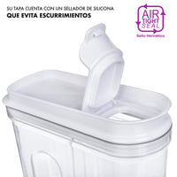 BASIC AIRTIGHT CEREAL CONTAINERS - 3 PIECES.