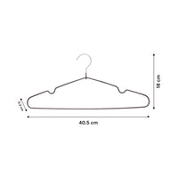 METAL CLOTHES HOOKS WITH PVC COVER - 10 PIECES.