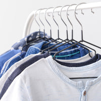 METAL CLOTHES HOOKS WITH PVC COVER - 10 PIECES.