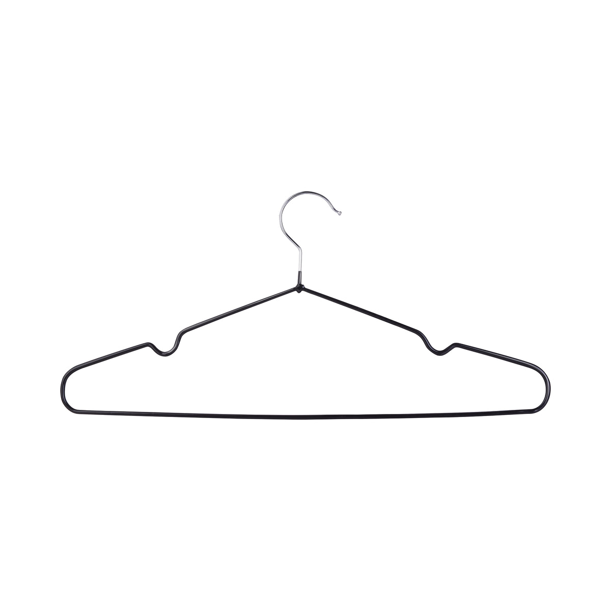 METAL CLOTHES HOOKS WITH PVC COVER - 10 PIECES.