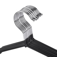 METAL CLOTHES HOOKS WITH PVC COVER - 10 PIECES.