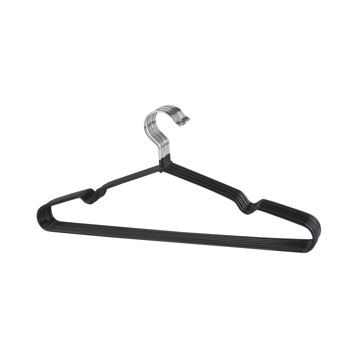 METAL CLOTHES HOOKS WITH PVC COVER - 10 PIECES.